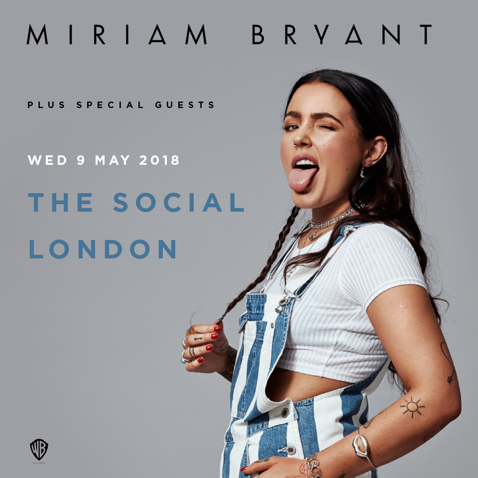 Miriam Bryant Announces First Headline UK Show! - Mr Radar